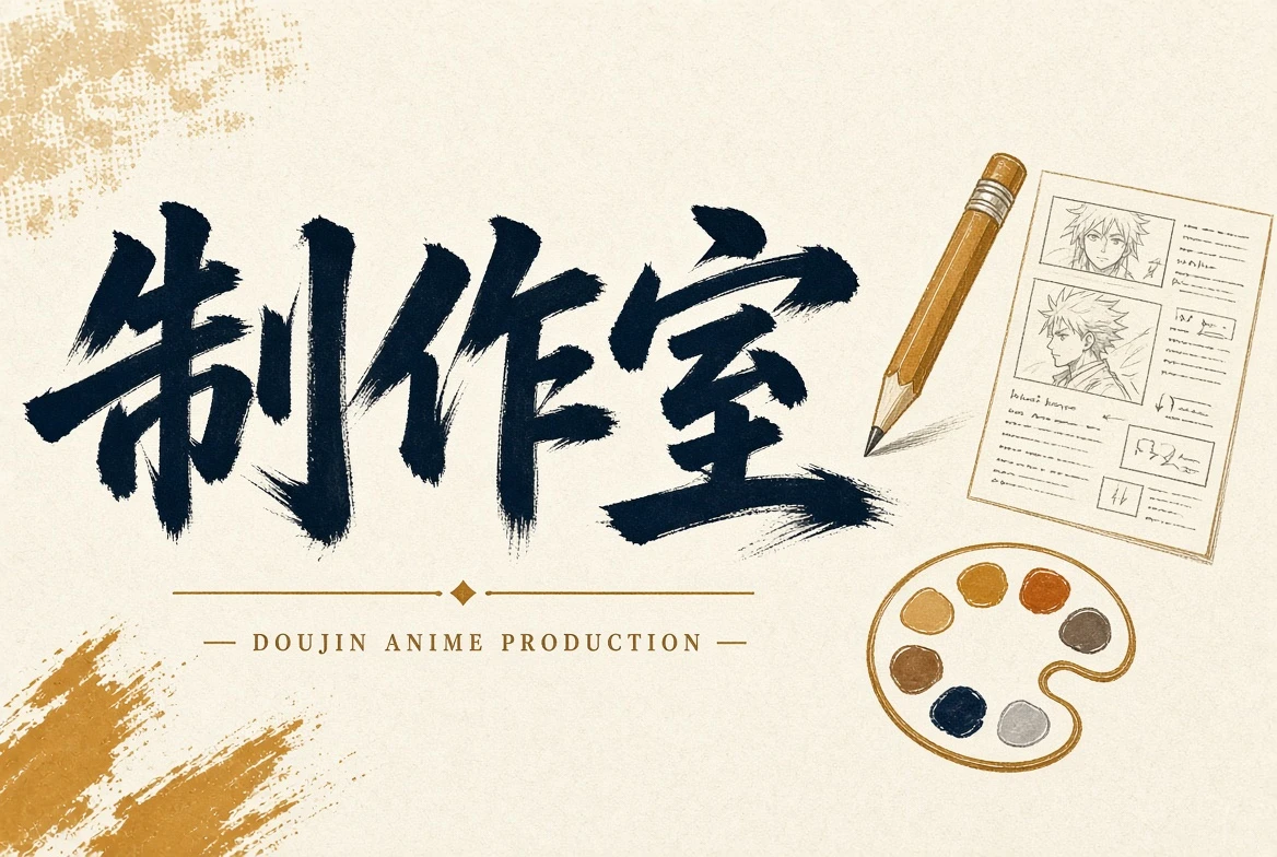 制作室创作过程主题视觉